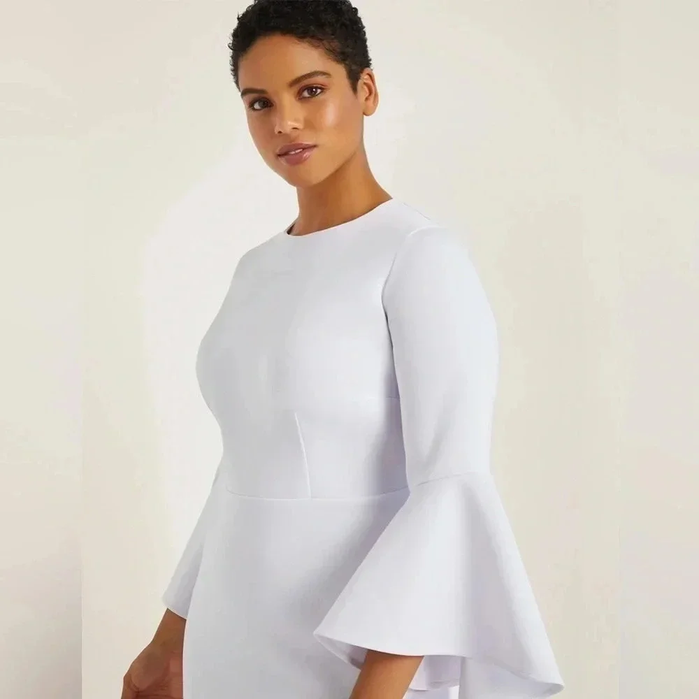 NWT Eloquii Flare Sleeve Scuba Plus Size Dress - Picture 2 of 7